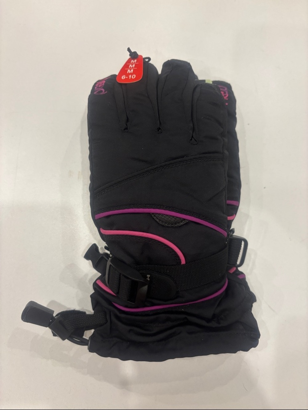 Head Kids Black and Pink Mittens